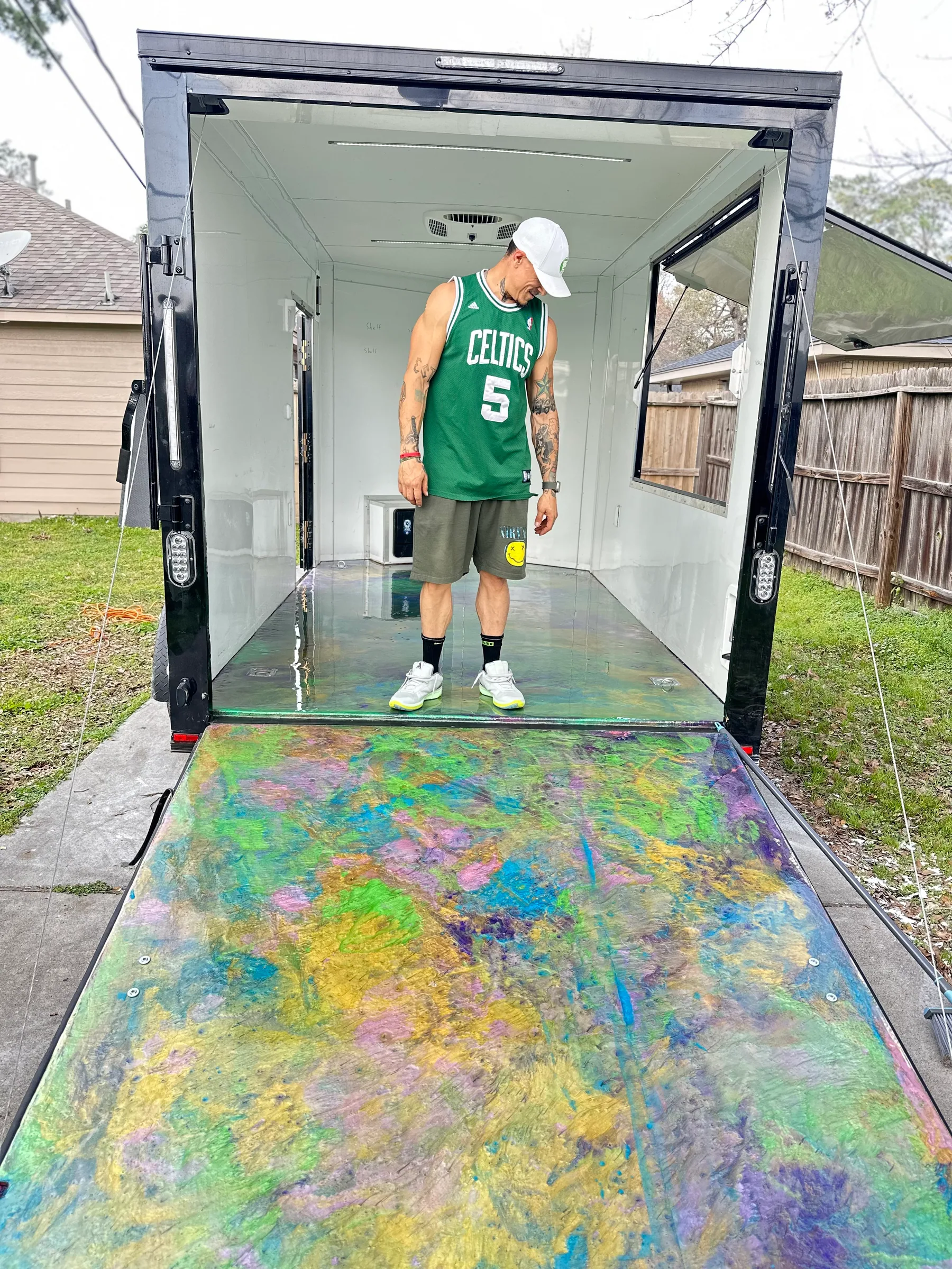 Mardi Gras Colours for a Food Truck