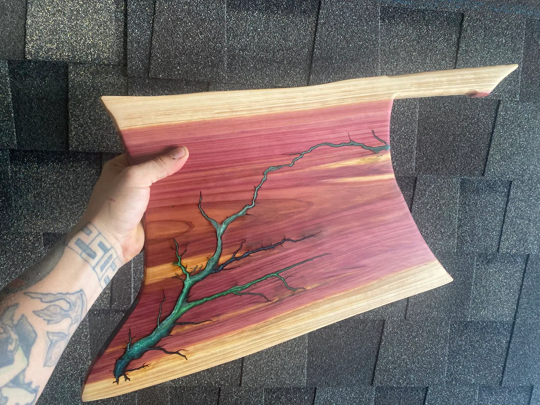Completed custom epoxy project by Elite Epoxy